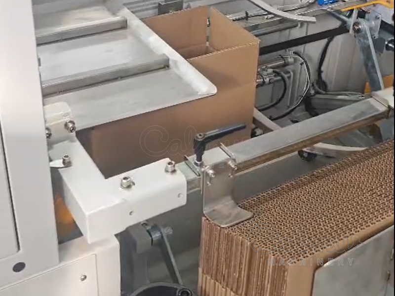 Opzetten van dozen - Grote doosverpakking voor broodjes