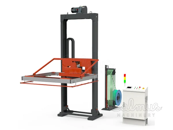 Palettenumreifungsmaschine mit Kantenschutzleisten-Applikatoren PSC20