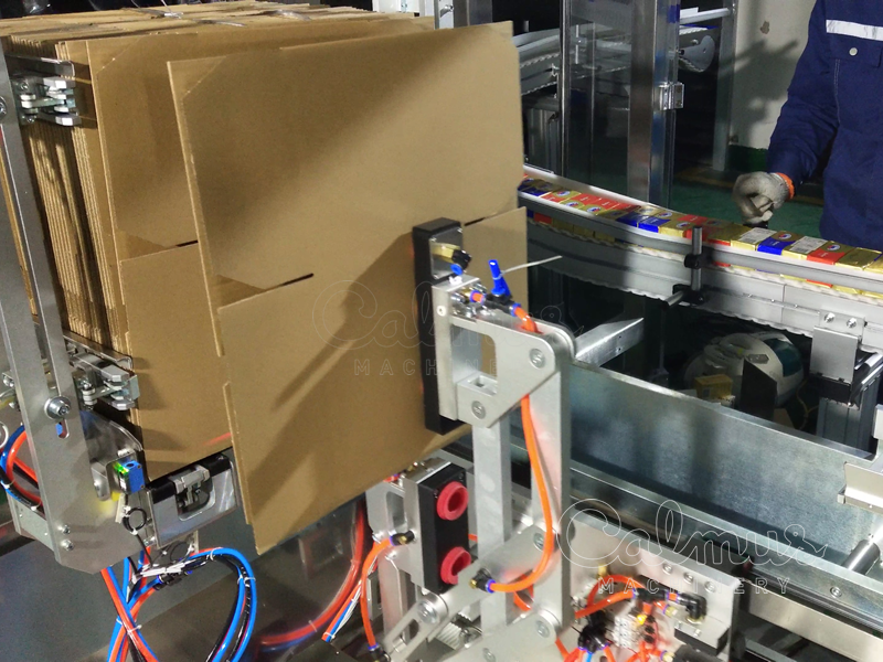 カートンブランク把持 - バターレンガ用ケースパッカー