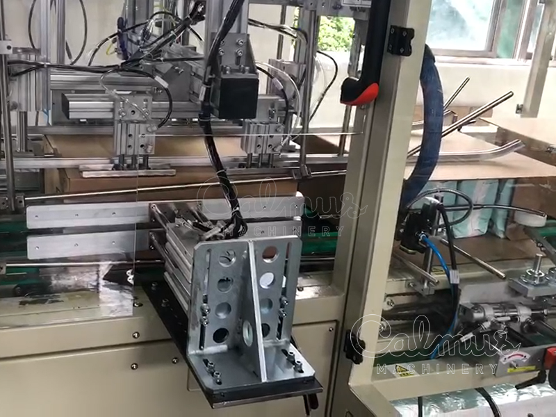 Sealing Cartons - Case Packer Machine for Cartoning Diapers or Sanitary Pads