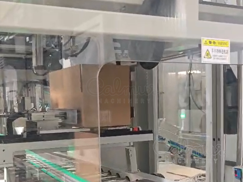 Вставка пакетов - Массовая упаковка хлебных булочек в коробки